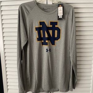 **NWT** Under Armour Notre Dame Long-Sleeve Shirt